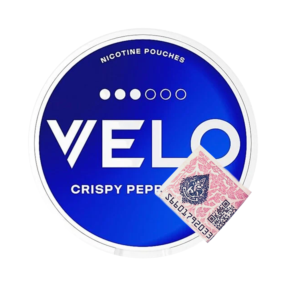 VELO Crispy Peppermint MINI — Мини-мята | Никотиновые подушечки без табака